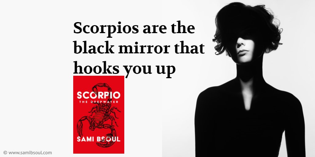 SamiBsoul's tweet photo. Scorpios, generally, prefer not to stand out in a crowd, but they are the black mirror that hooks you up.
#Scorpio_The_Deepwater https://t.co/dmwMKrcX0J