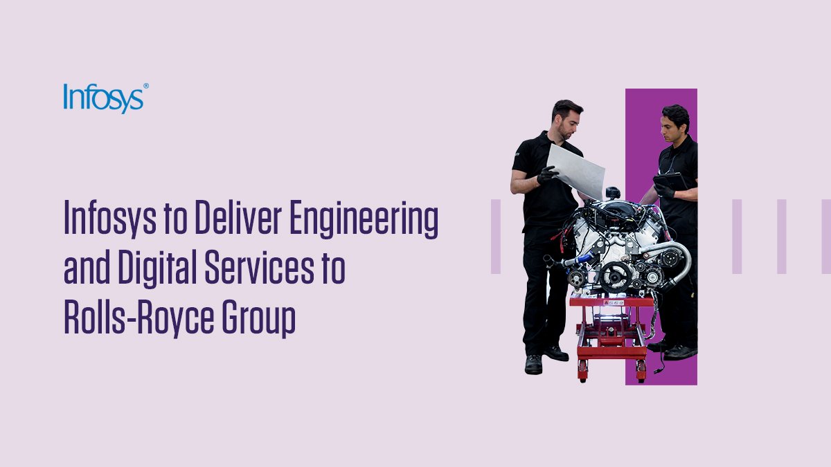 Infosys's tweet image. Infosys today announced that it has been selected by Rolls-Royce Plc UK, a world leader in engines and propulsion systems, as one of the strategic long-term partners to deliver #digital and #engineering services. Read the press release here infy.com/2H4pvyc #InfyNews