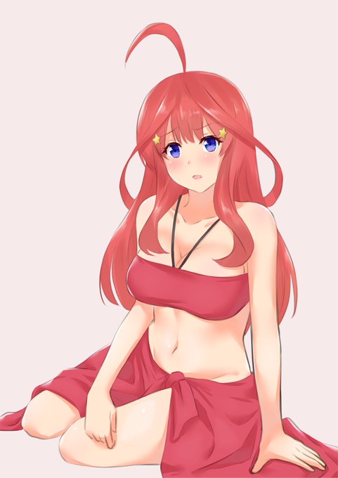 ホフマソさんがTwitterに投稿した中野五月(五等分の花嫁)のイラスト。