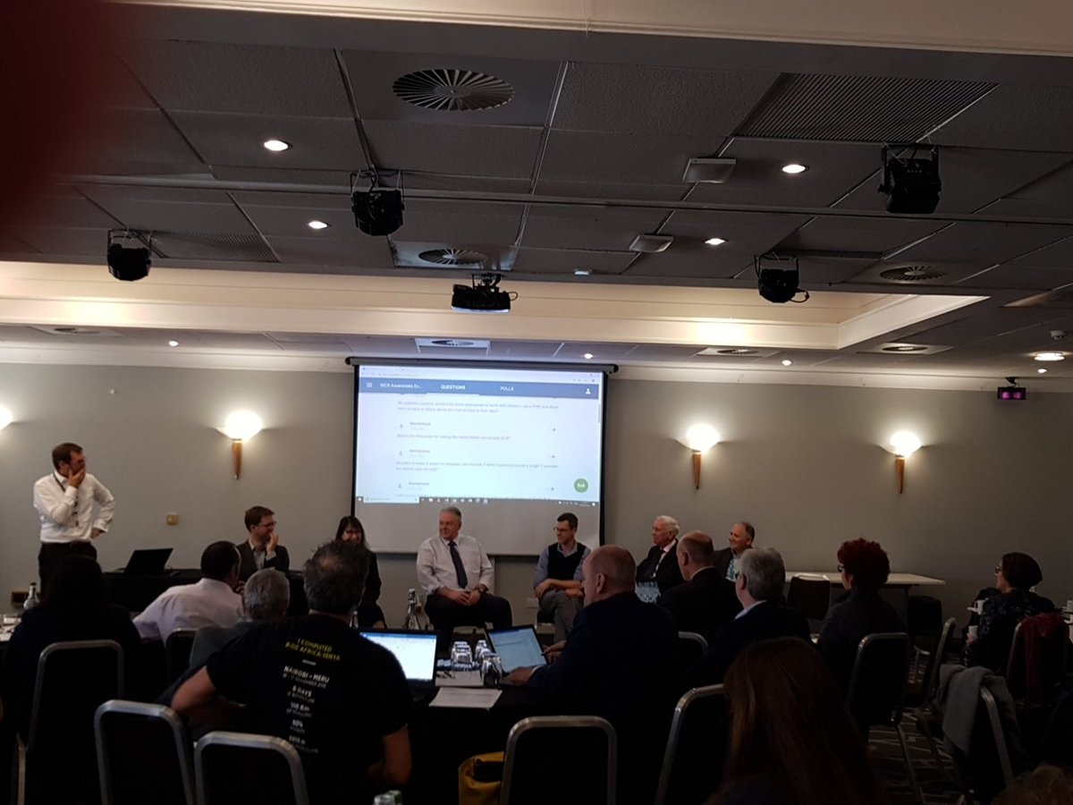 The final agenda item is a Q&amp;A session giving delegates an opportunity to grill our speakers! First in the hot seat is John Farenden from NHS E. #wessexcarerecords #Interoperability <a href="/DorsetCareRec1/">Dorset Care Record</a> <a href="/NHSEngland/">NHS England</a> @john_farenden