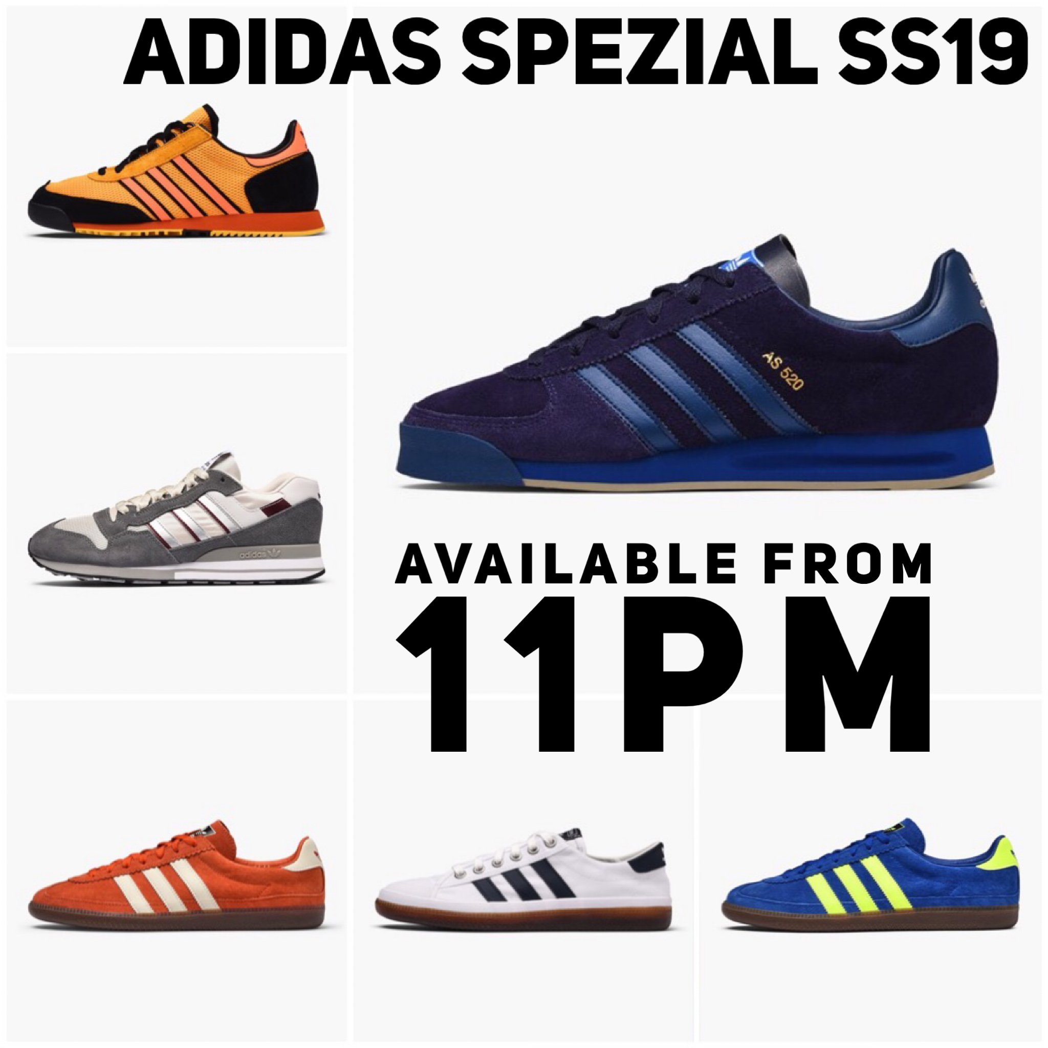 Motivere stof retfærdig The Casuals Directory on X: "Adidas Spezial SS19 Available tonight at 11pm  from the following stockist 👇🏻👇🏻👇🏻 https://t.co/pQwswlmEOv be quick,  these will be shifting quickly /// #adidas #adidasspezialss19 #spzl  #sneakers https://t.co/9WmkwJYwd7" /