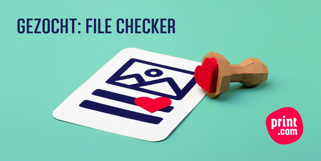 PrintdotcomNL's tweet photo. Wij zoeken een file checker! Je helpt de klant bij alle vragen, maakt binnen no time de aangeleverde bestanden drukklaar, ontwerpt en beheert werktekeningen en voor een DTP-klus draai je je hand niet om. https://t.co/bMYWlQwoxQ #vacature #printdotcom #customerlove #filecheck #dtp https://t.co/ven7zp2n22