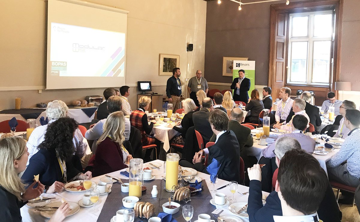 rraarchitects's tweet photo. Great talk from Chris Edwards, of #ModularWise Ltd. at the National Star College, #Cheltenham, about using modular production to build a house in a day.
🥓🍳 And exceptional breakfast, as always, from the Star College. ⭐️
#BusinessBreakfast #Gloucestershire #ModularConstruction https://t.co/i2OkDhf4hz