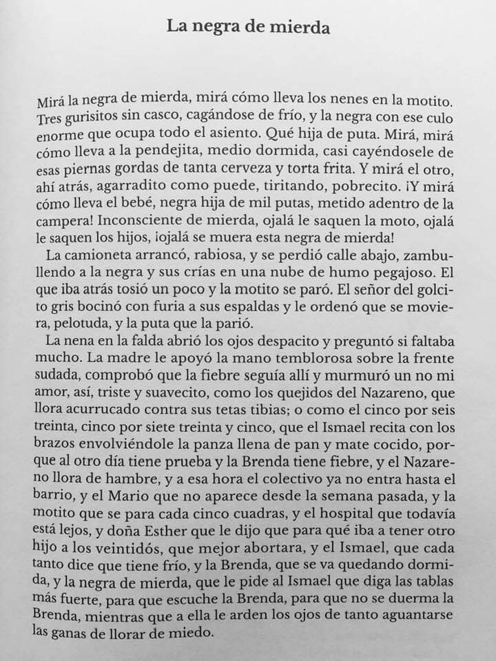 La negra de mierda.