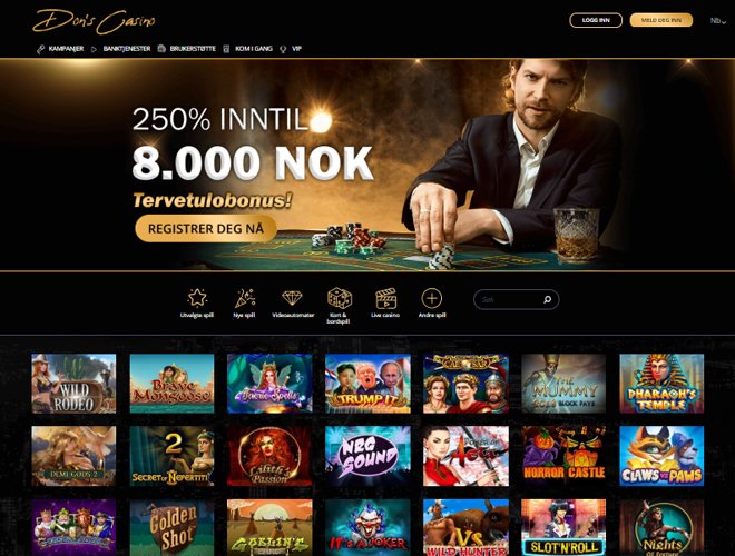 Lyst på 250 % opp til 8 000 kr, med et omsetningskrav helt nede på 20? Nye Don's Casino er rett og slett fantastisk: nyecasino.org/anmeldelser/do…