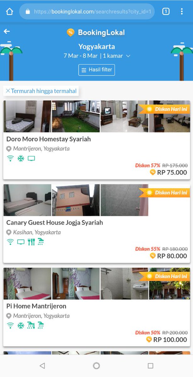 Menemukan tempat pesan hotel murah yang harganya bikin kaget dan terheran-heran. Semakin yakin ikut #beranicuti 

Mau ikut juga?