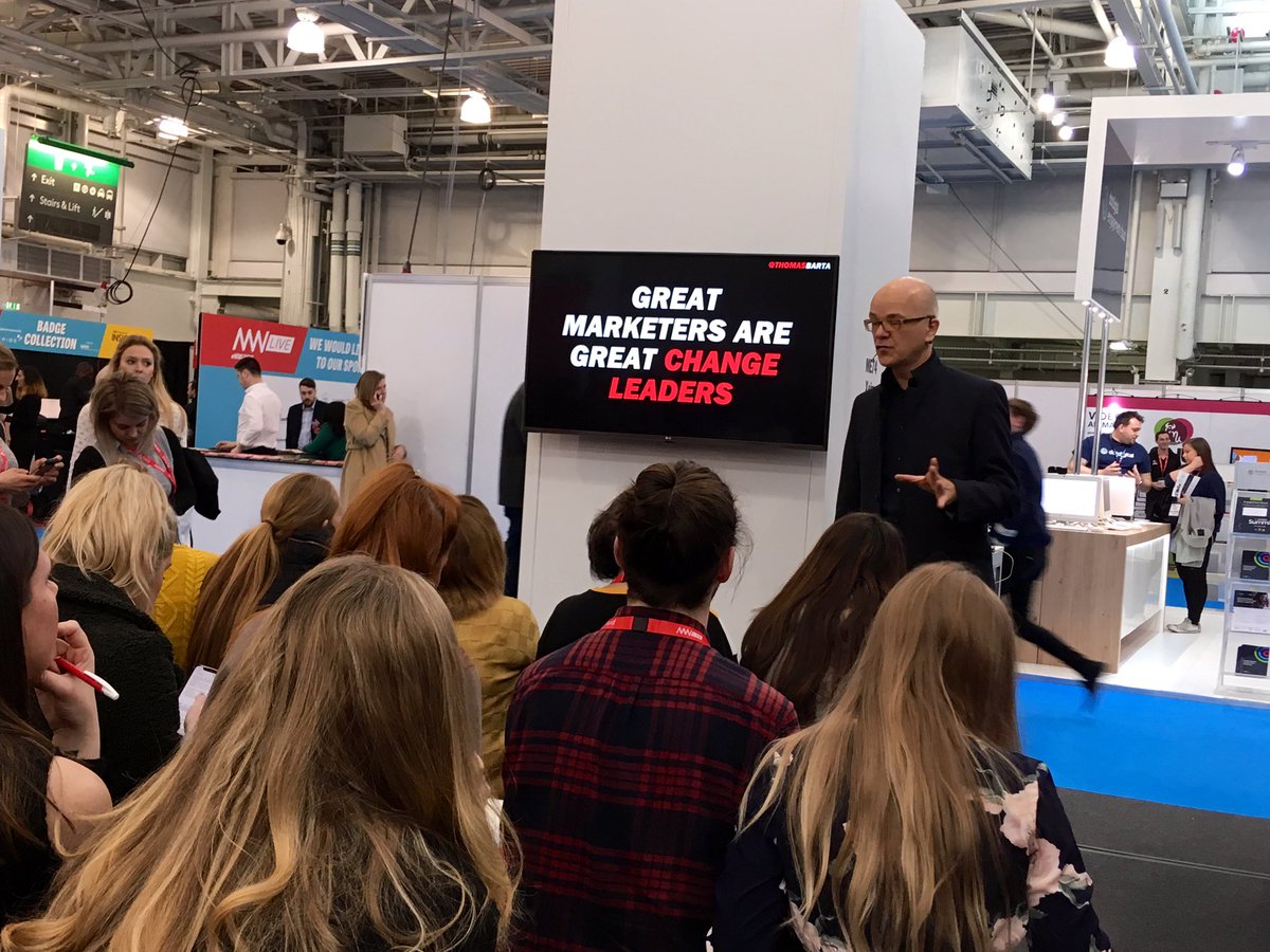TheodoraLuca's tweet photo. Great #marketers are great change #leaders @ThomasBarta @MWLive19 #MWLive19 https://t.co/GmVYPXJlXP