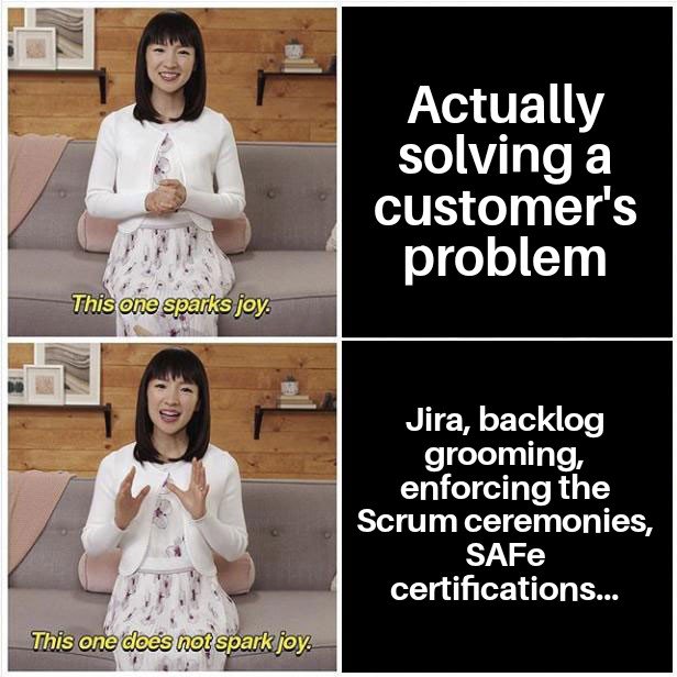 A small reminder of why we're here #Agile