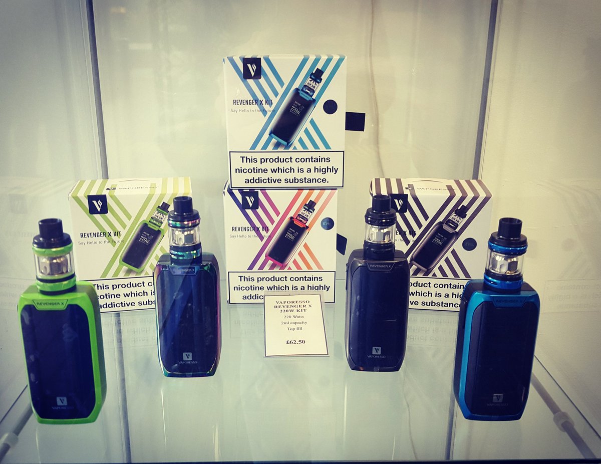 VapourDreams's tweet photo. Back in stock #vaporesso #revengerxkit #vaporessorevengerx 😊  
https://t.co/Gqoz8rHLui

#vapourdreams #vape #vapelife #eliquid #cloudjuice #vapefam #vapenation #vapecommunity https://t.co/xwB6Q4k4Zx