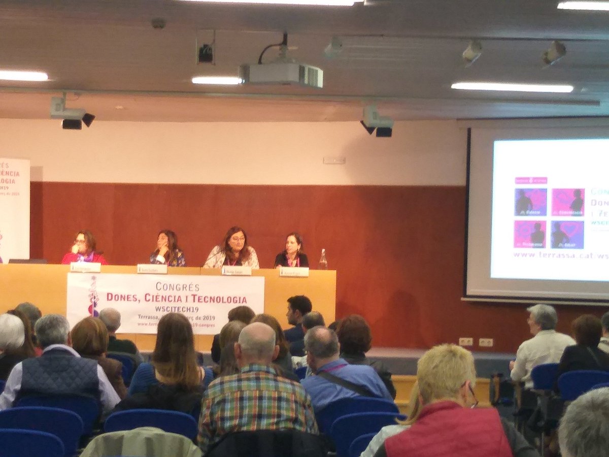 AngelsFont's tweet photo. Segon dia d #Congrés #WSCITECH19 #8M @TRSUNIVERSITATS @ajtrsgenere
Taula de pioneres amb experiències d dones qu van estudiar carreres científiques en un món d homes i taula de conclusions #Tecnología #Ciencia #salut #dones #Terrassa https://t.co/TG71CraHK9