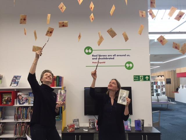 EDLC_Culture's tweet photo. #BishopbriggsLibrary staff organising the Hogwarts book requests using spells from our #HarryPotterBooks!  Happy #WorldBookDay #Hogwartsmail #bookrequests #magicinlibraries https://t.co/2lYwYbgsoa