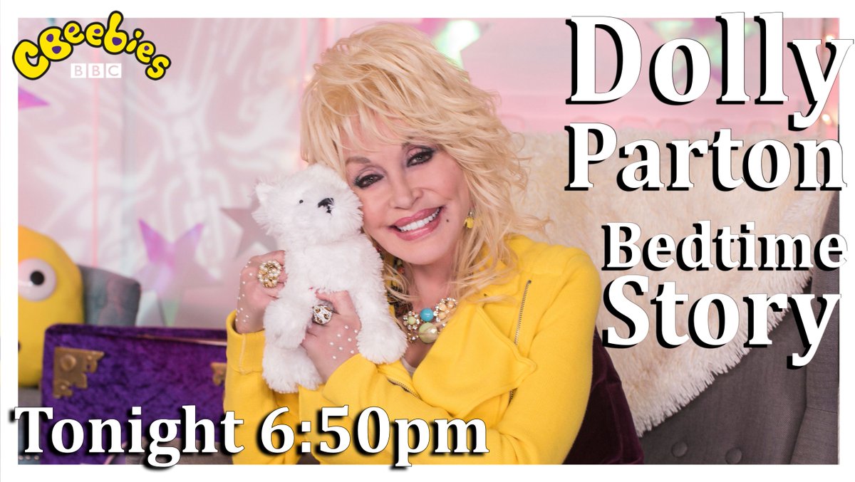 For those taking part-in #WorldBookDay, here's Dolly Part-on! 😜

@dollyparton reads Dog Loves Books at 6:50pm 📚

<a href="/_DOGLOVES/">Louise Yates</a> 

#BedtimeStory 
#WBD19