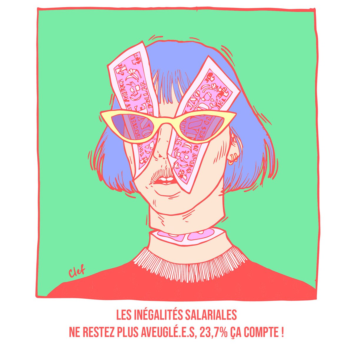laaatelier's tweet photo. |  #internationalwomensday J-1 |

🖌️ Clémence Moutoussamy a pris les pinceaux pour nous montrer le droit qui lui tenait le plus à cœur : l'égalité salariale.

➡️ https://t.co/kb2wE1tktT https://t.co/G3p1vK3W7V