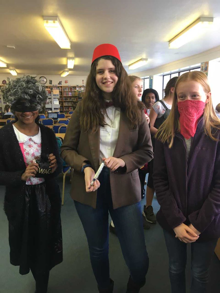 DCHSLibrary's tweet photo. Some fantastic @WorldBookDayUK costumes! https://t.co/eNHbr6O6kl