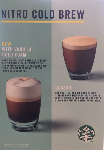 Nitro Cold Brew. Served cold, straight from the tap #starbucks #coffeelovers #poole
