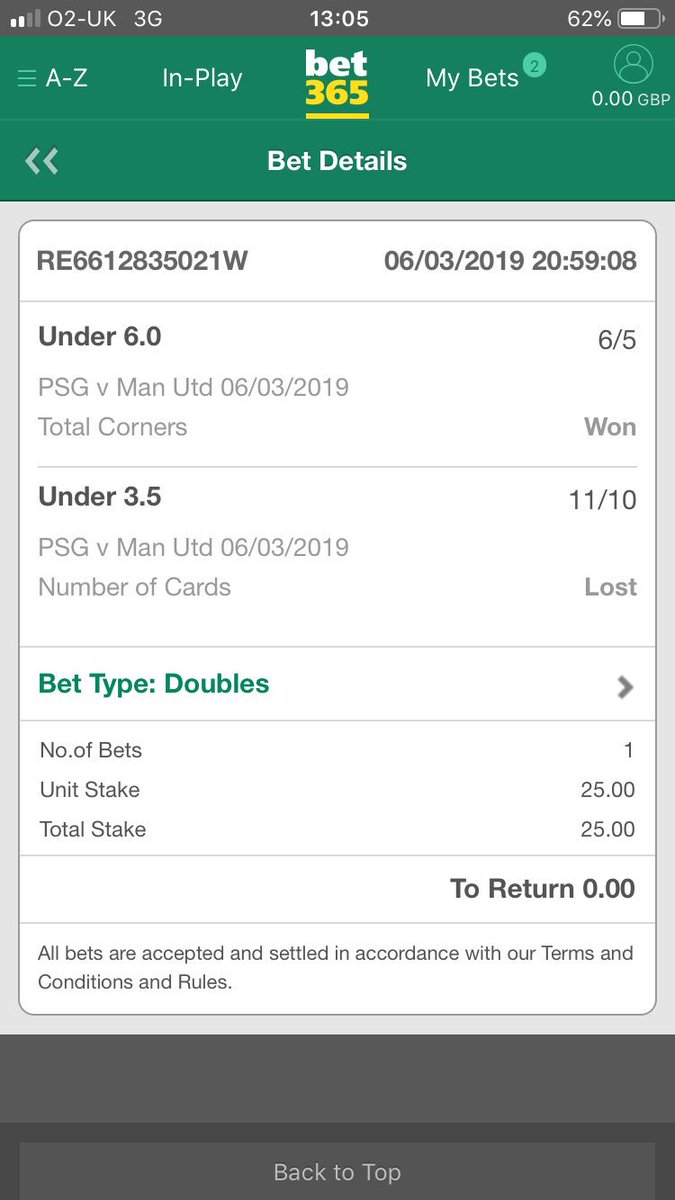 tommymounts's tweet photo. @bet365 why has this lost. There was only 3 yellow cards!! https://t.co/uS5gQfZrMy