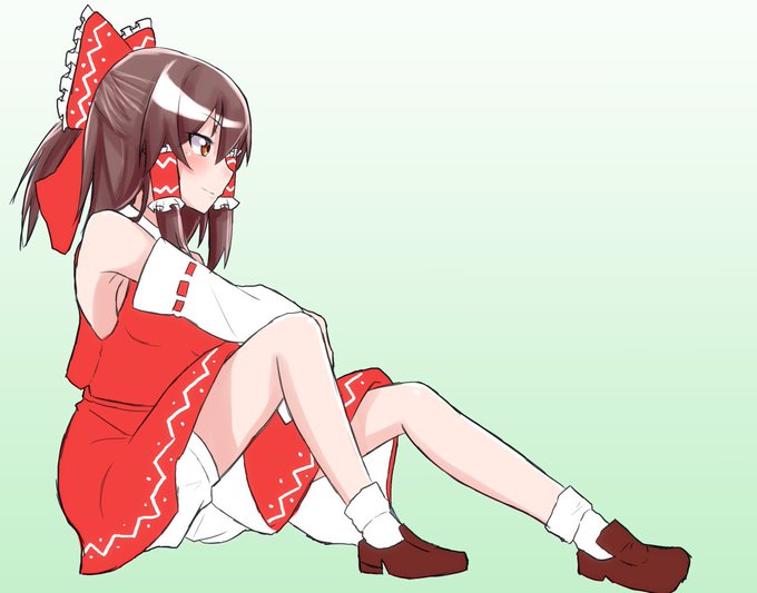 #深夜の真剣お絵描き60分一本勝負 
博麗霊夢 