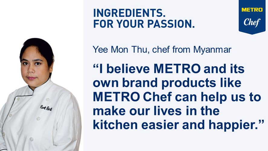 METRO_News's tweet image. Yee Mon Thu 🇲🇲 focuses on providing the best food and catering service to her customers and explains how METRO Chef supports her to achieve this goal. #METROChef #Chefcommunity 👩‍🍳👨‍🍳/rs
