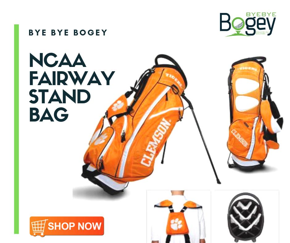BogeyBye's tweet image. NCAA Fairway Stand Bag
Now only at  $174.99
place an order here, bit.ly/2EJpG0C

#golfbag #golftees #golflover #golfclub #beautifulgolfcourses #golfbabe #golfcart #massgolf #gfore #hidekimatsuyama #WhyILoveThisGame #caddyshack #golfmemes #stylishgolfer #golfgoals
