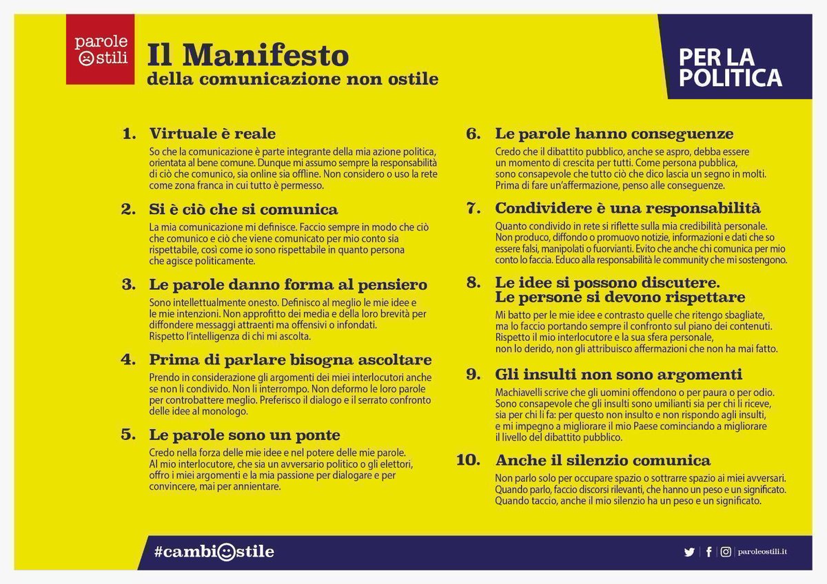 #cambiostile perché le parole sono importanti.