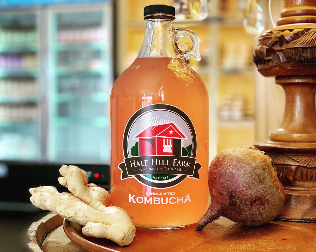 SHRUB REVIVAL: Our farm’s Ginger Beet Water Kefir Shrub is now on tap! This is our second #shrub release this year &amp; is made with all #organic #ginger, #beets, apple cider vinegar, local honey, nettle, red clover, dandelion leaf &amp; root in a fizzy #fermented water #kefir! 💕