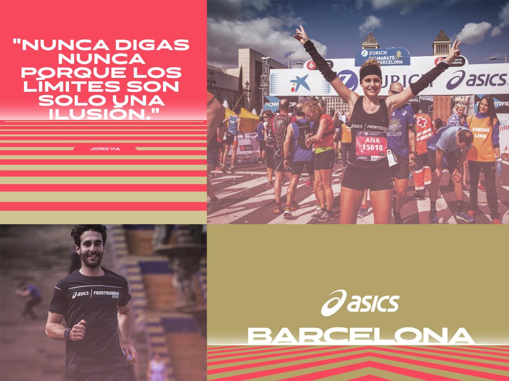 Te esperamos en nuestro stand de la <a href="/maratobarcelona/">Zurich Marató Barcelona</a> y consigue tu #ASICSMantra impreso en tu camiseta ASICS para ayudarte acabar el maratón. #WinTheLongRun