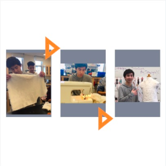 DesignXcompany's tweet photo. Courageous Doing by @NuevaSchool students who had never designed or sewn before. Jumping in and doing it, in many ways, is the best way to learn. #mavericksinmotion #intersession2019 #nuevaintersession #designthinking #caedchat #ideo https://t.co/6xqBp1Rtf8