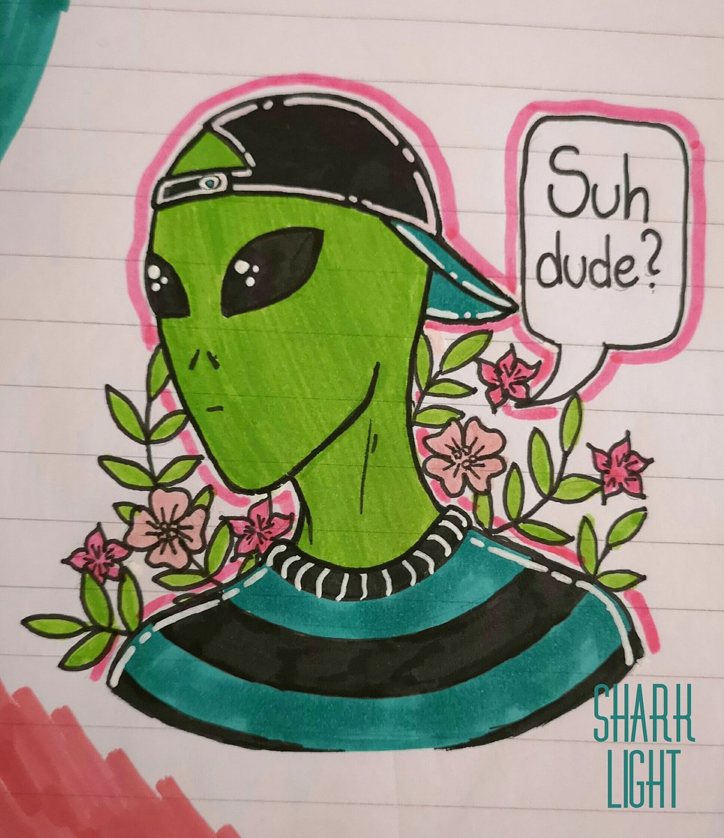 Caffeined2's tweet photo. Cool alien dude ๐ฝ๐ช
#alien #art #traditionalart #aliens #nlo #ufo #doodle #extraterrestrial #space #flowers #sharklight https://t.co/3ukihBTtzO
