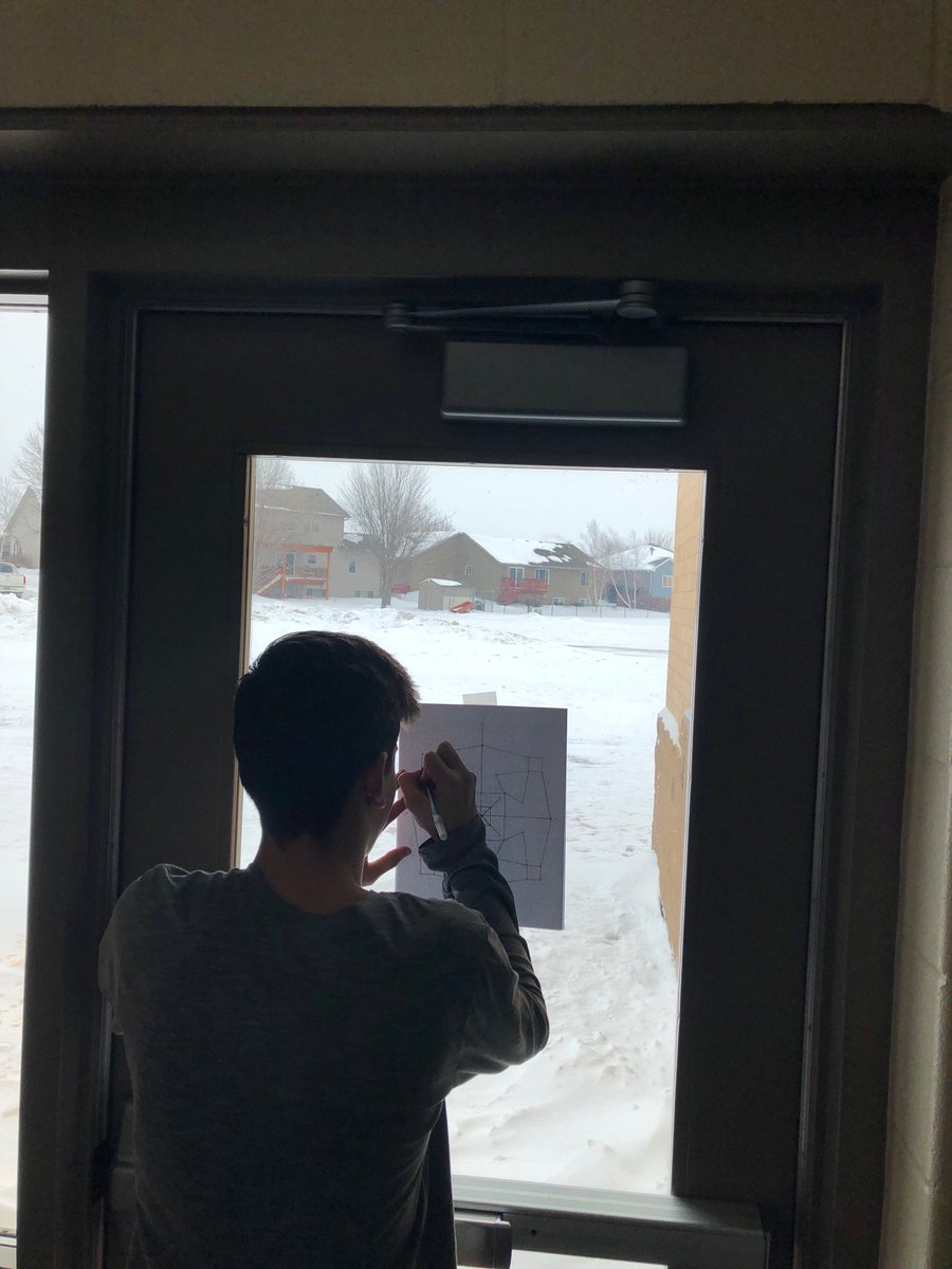 robeledu's tweet image. The start of our stained glass windows. Stayed tuned! #8thgrademath #geometrytransformations #hsmstigers ⁦@LeviLudens⁩