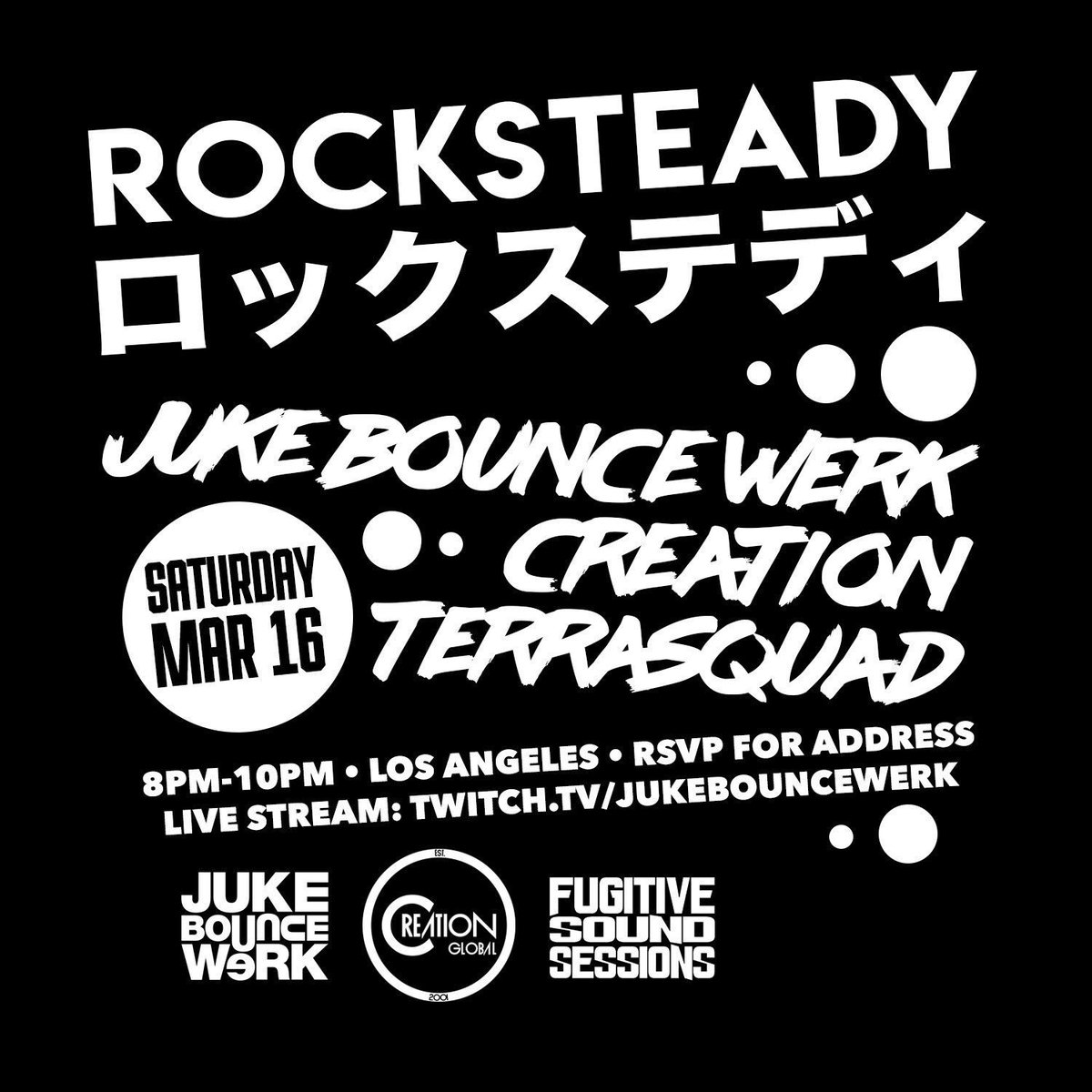 jukebouncewerk's tweet photo. Our @viberocksteady session for March just been announced! Next Saturday March 16th!! RSVP for addy https://t.co/MKX2k4xv04 #viberocksteady #jukebouncewerk #creationglobal #terrasquad #fugitivesoundsystem https://t.co/8sgtUt0Ogq