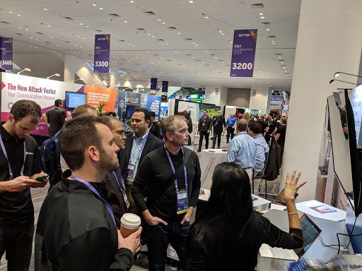prisma_cloud's tweet photo. The @twistlockteam booth is already buzzin' with activity at #RSAC19. Stop by our booth 3232 today if you haven't had a chance to get a demo of 19.03! https://t.co/D7a9U7FPcB