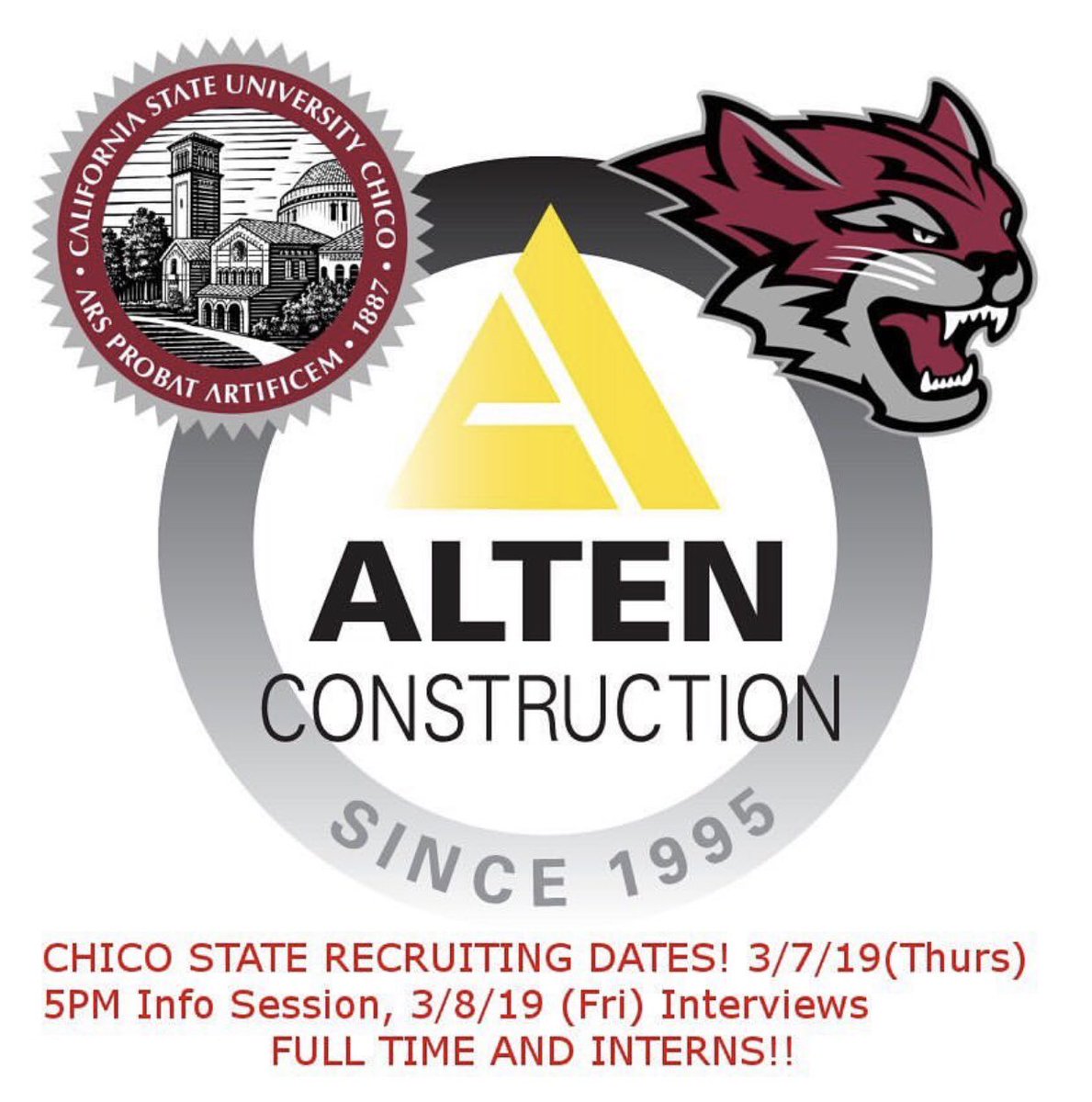 Come check out Alten Construction tonight at 5:00!! Be sure to come and sit in their pre-session!