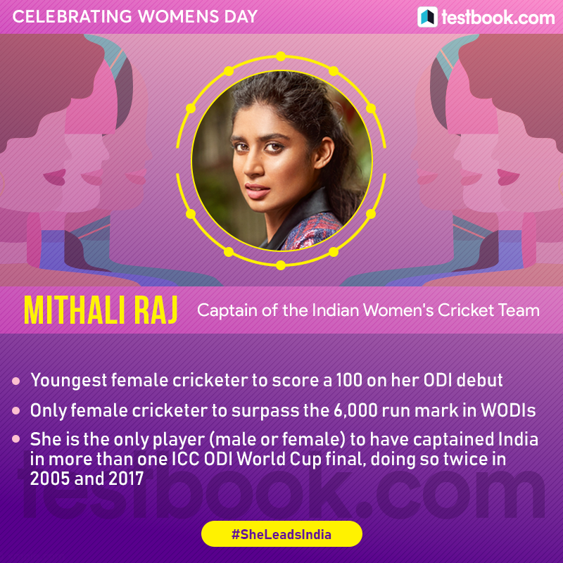 Testbookdotcom's tweet photo. #MithaliRaj, her Record Breaking career proved that #WomenInBlue are no less than #MenInBlue 🇮🇳
#TeamIndia #IndiaKaGame #SmritiMandhana #womenscricket #Cricket #WomensDay #InternationalWomensDay #WebWonderWomen #InspiredByHer #WomensDay2019 #IWD2019 #SheLeadsIndia #iconofchange https://t.co/PqhJVqFlWL