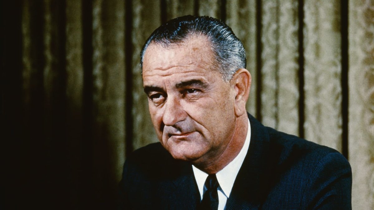 37. Lyndon B Johnson: uses waaaay too much hair gel