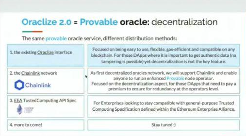 chainlink's tweet image. We're thrilled to announce that @oraclizeit (now known as Provable), is joining the Chainlink community, and will be making their provable oracles available to smart contracts using the Chainlink network.