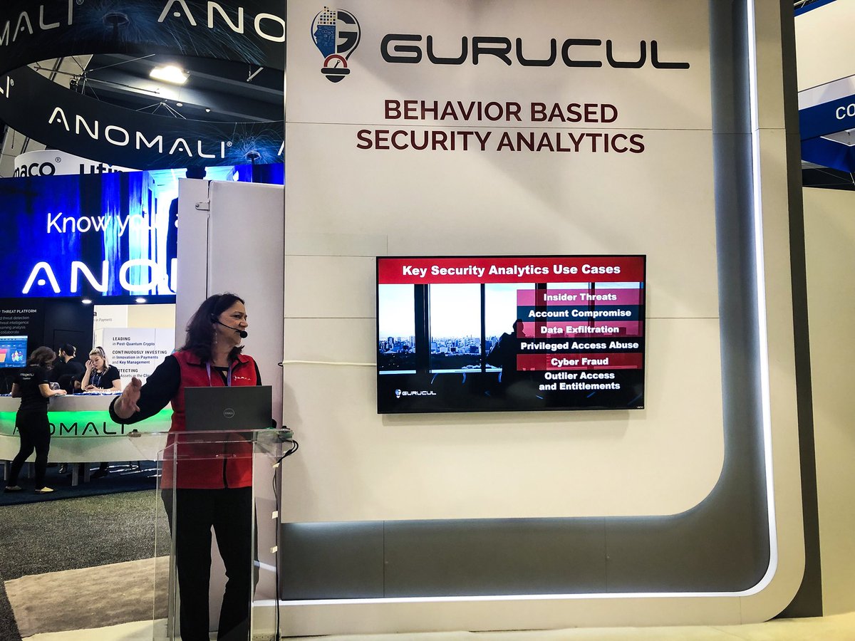 Gurucul's tweet image. #Gurucul is evolving security management from correlation rules on proprietary relational databases to #MachineLearning and #BehaviorAnalytics on open choice #BigData. Stop by booth 2027 to learn more. #RSAC bit.ly/2XLj5cb