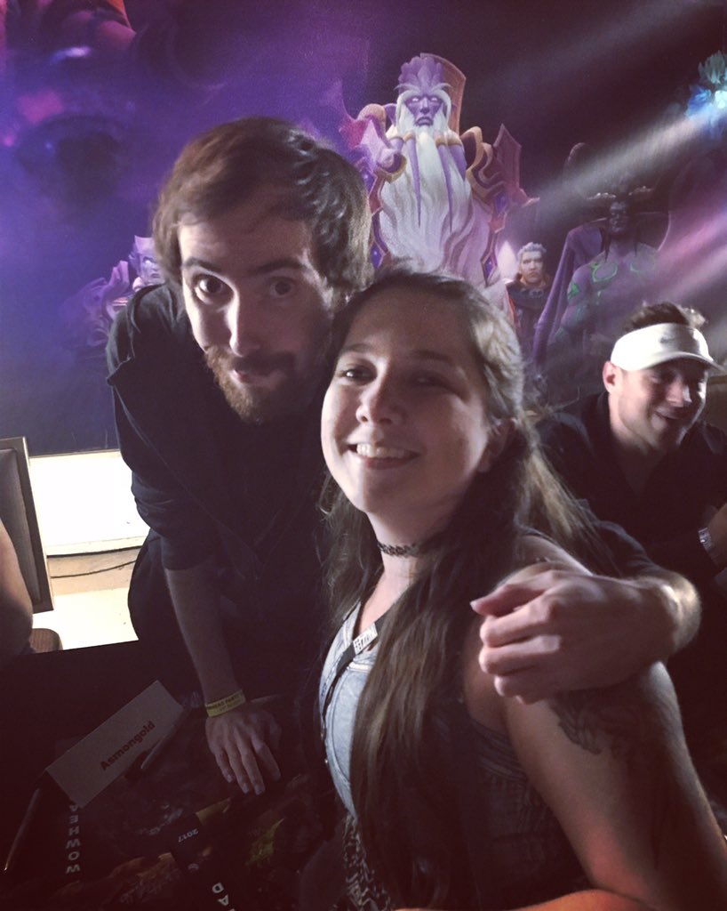 SmmidgetGaming's tweet photo. Got to check meeting Asmongold off my #bucketlist at #Blizzcon2017 at the #wowheadparty which was awesome. A #legend !!! ๐ #asmongold #wowhead #blizzcon #streamer #supyall #itsme #itsyourboy #ttv #Twitch #TwitchFam #SmallStreamersConnect #SupportSmallStreamers #Warcraft #WoW https://t.co/pWRGxIzvME