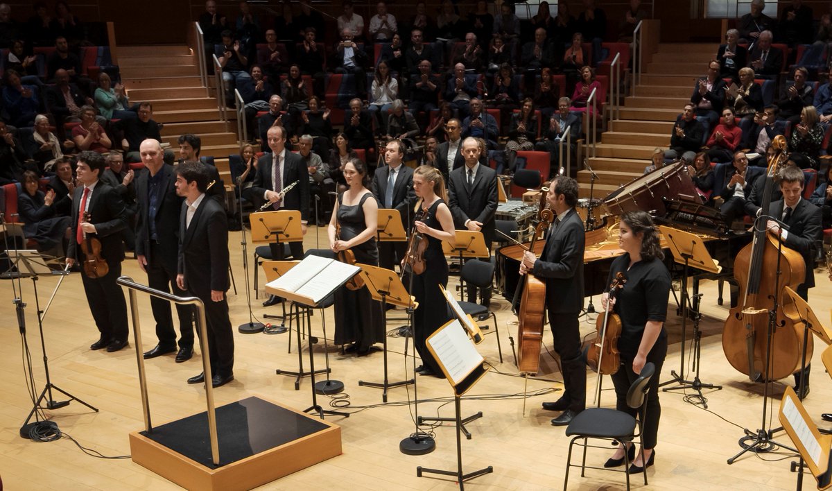 boulezsaal's tweet photo. WORLD PREMIERE 🙌
Last night the #BoulezEnsemble Michael Barenboim and Lahav Shani premiered Kareem Roustom's new Violin Concerto Nr. 1, which is also a homage to the Arabic echoes in Mozart's music.

🎥 A Conversation with Roustom: https://t.co/F0rpvpCsCk 
📷 Peter Adamik https://t.co/2t6Ad1GGHy