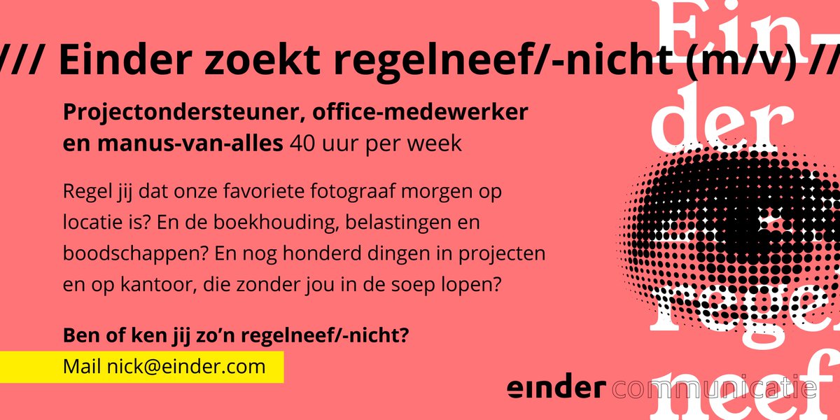 Einder Communicatie (@eindercom) on Twitter photo 