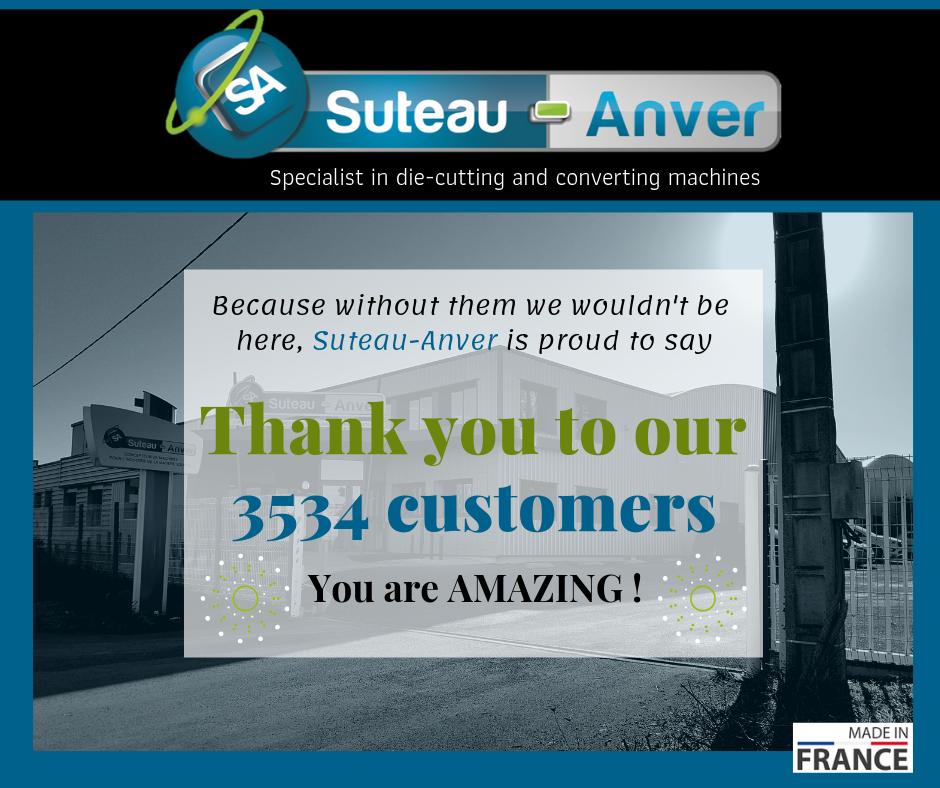 SuteauAnver's tweet photo. #ProudOfOurCustomers, #ThankYou, #youarethebest 
#SuteauAnver, #Manufacturer, #DieCuttingMachine, #madeinFrance https://t.co/WVIinXLdRZ