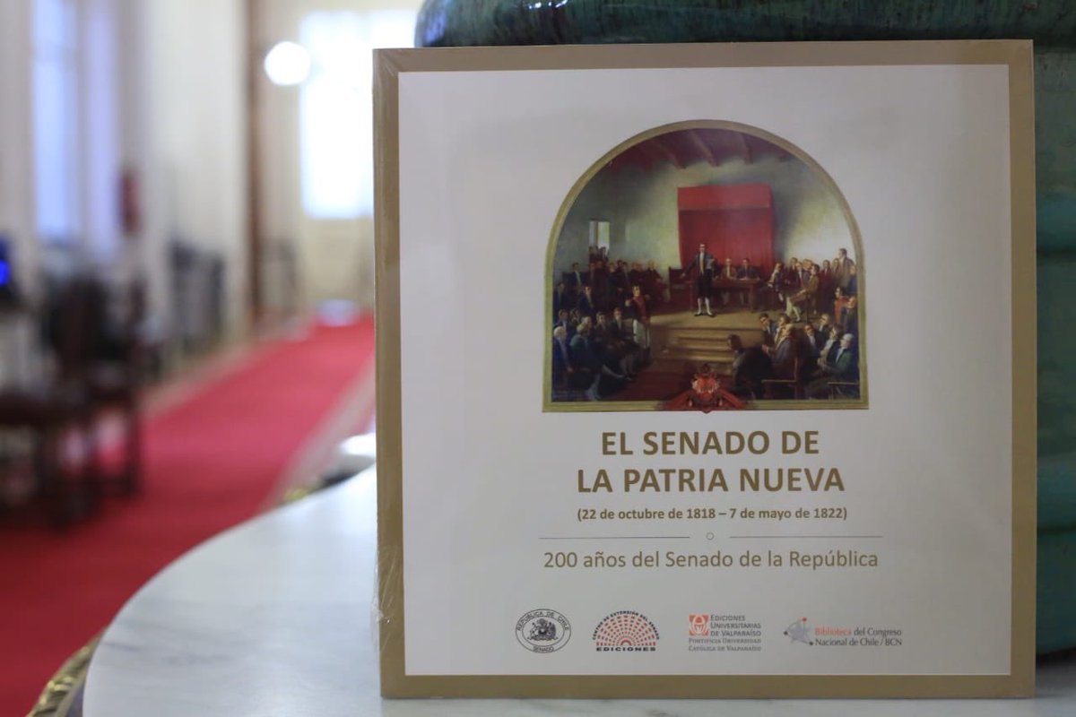 Segpres's tweet photo. 🔵 Subsecretario Claudio Alvarado participa en la presentación del libro 📔 “El Senado de la Patria Nueva - 200 años del Senado de la República”, del @Senado_Chile @extensionsenado @bcnchile 👏🏻👏🏻👏🏻 https://t.co/qgtxGPGpQR