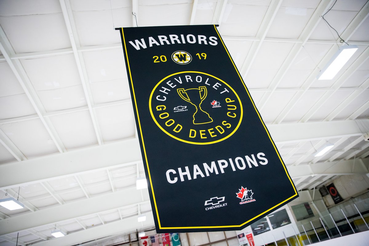 HEOhockey's tweet photo. Congratulations to the 2019 @ChevroletCanada #GoodDeedsCup Champions, the West Carleton Warriors!
The team helped its community get back on its feet after a devastating tornado last September, and are now going home with $100,000 for the charity of their choice. https://t.co/YdSEq6EhVl