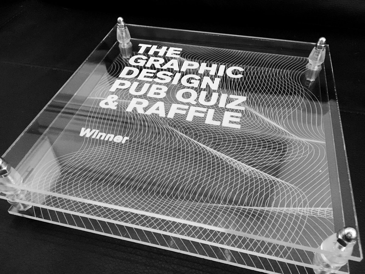 We don’t mess about do we🤪😏 How nice is this years trophy? 😉 Come to our pub quiz at <a href="/WaterholeBar/">WaterholeBar</a> on 19th March at 7pm and this could be yours! #gdquiz <a href="/UniPortCCI/">Faculty of CCI, UoP</a>  <a href="/UniPortBAGD/">BA(Hons) Graphic Design UOP</a>