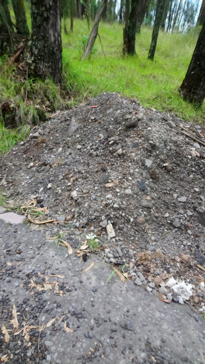 BellaAurora84's tweet photo. @aQUITOdosEc a ver si me pueden explicar porque camiones de @ObrasQuito han sido autorizados a ingresar a la zona de la comuna del Parque Metropolitano a botar escombros. ¡Esto era un sendero de bicicletas! https://t.co/akWD81gNan