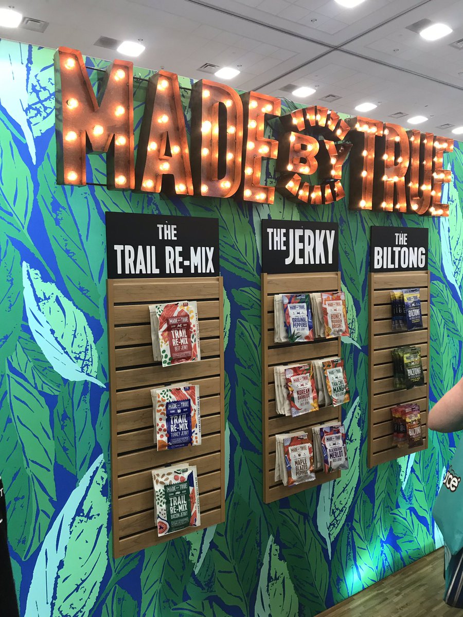 One of the best brands at #ExpoWest. Check out the pop up store Made by True. <a href="/TRUEjerky/">TRUE Jerky</a>