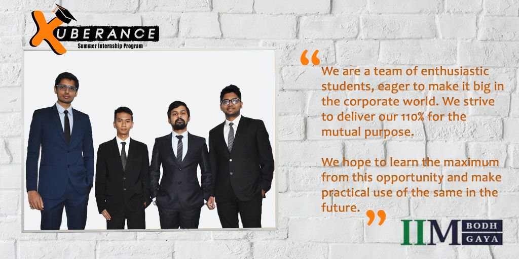 xpressminds's tweet photo. Meet our #XUberance Interns from @IIMBodhGaya.
We are ready to embark on this disruptive journey with you. Are you?
Countdown to launch: T-25 days!
#Edutainment #XpressMinds #Internship #Disruption #iim #iim_gaya https://t.co/To1ZVP3yhR