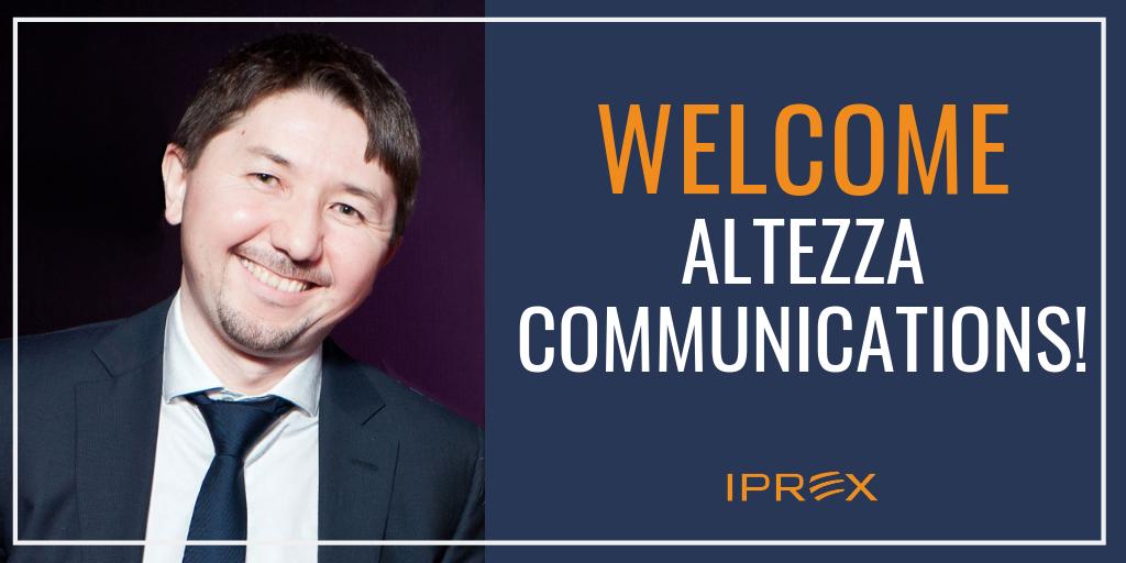 Please help us welcome our new #IPREXpartner Altezza Communications​, based in #Moscow!  Their experience and knowledge in #travel #hospitality #realestate, #FMCG #corporatePR is impressive! Read more about our new #IPREXpartner here bit.ly/2HiBCqI