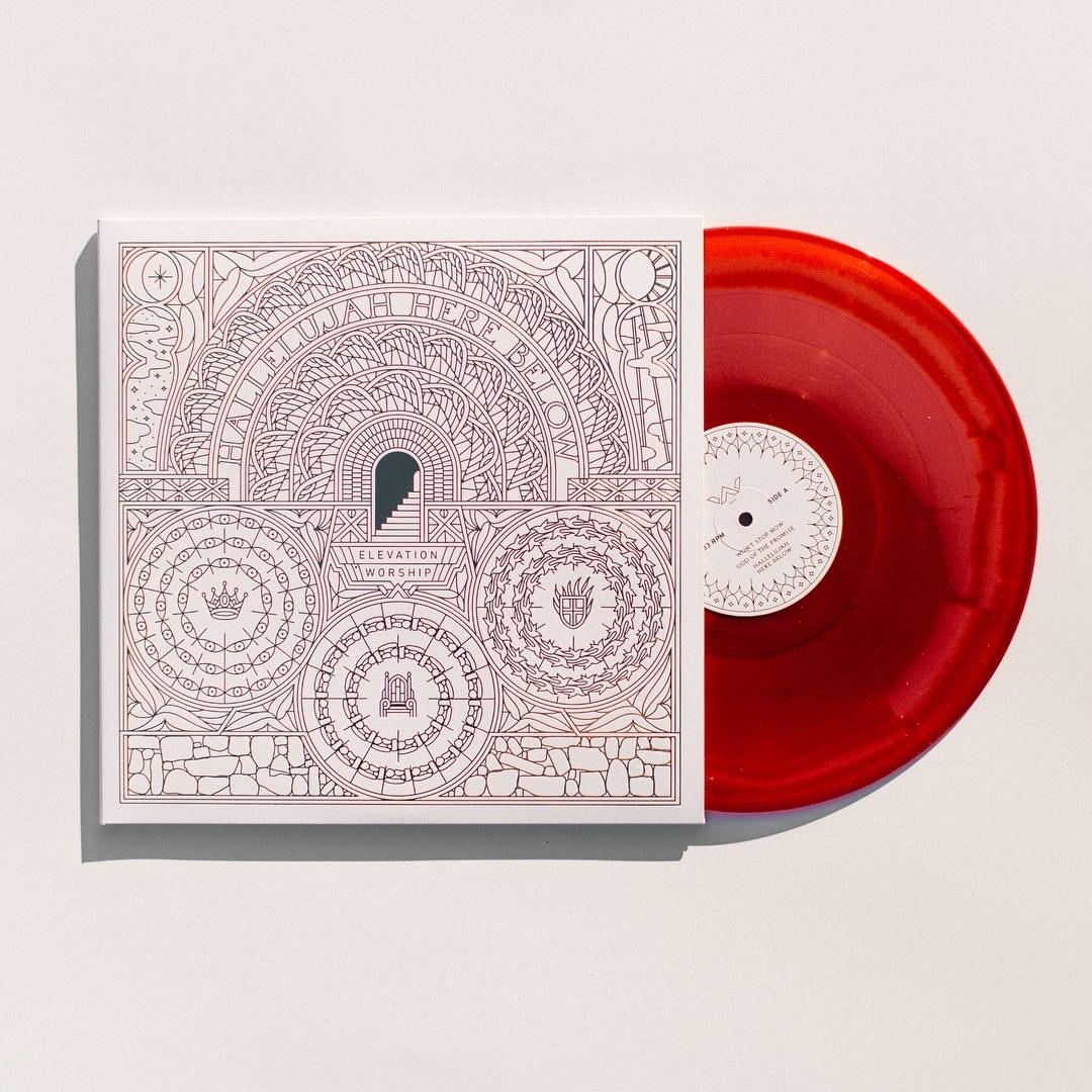 TylerDeeb's tweet photo. LP version of the illustration I did for Elevation Worship. Art direction and package design by @jwboyles https://t.co/fToTS8TEtA