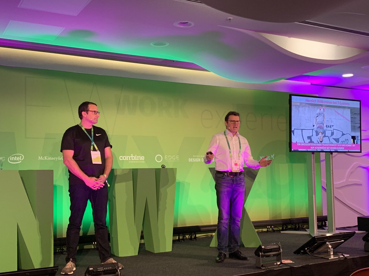 Los geht‘s mit unserer Session! Wie haben wir uns bei <a href="/tsystemsde/">T-Systems DE</a> transformiert. #NWX19 #peoplemakeithappen
