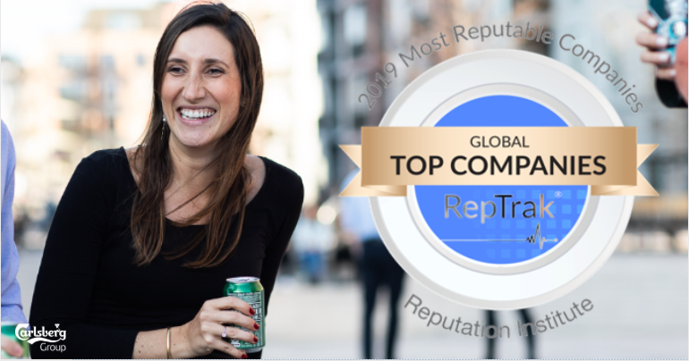 CarlsbergGroup's tweet photo. We’re delighted to have jumped 18 places in the world’s largest corporate #reputation study, with positive developments driven by #purpose and #sustainability!🌍
Find out more about @Reputation_Inst 2019 Global #RepTrak 100 on our website👉https://t.co/pqwxGHqgai #GlobalRepTrak https://t.co/pFeKXrTaC5